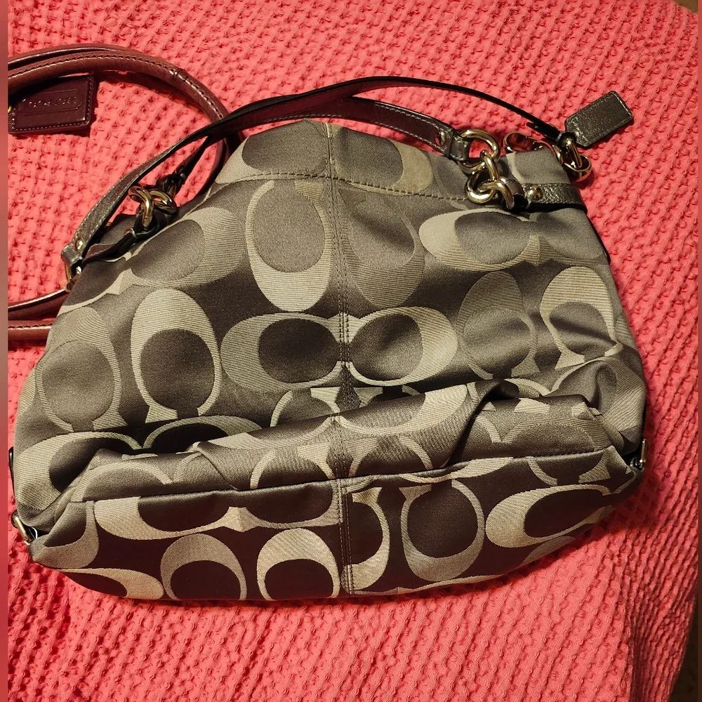 Coach y2k signature hobo silver grey monogram brand new vintage y2k condition - Picture 6 of 7